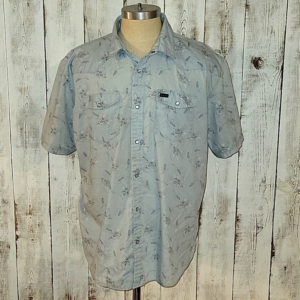 Howler Brothers Light Blue Patterned Shirt